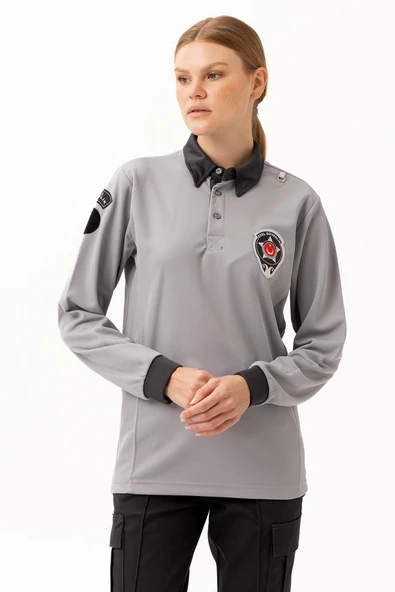 Özel Güvenlik Armalı Uzun Kollu Polo Tişört Profesyonel Görünüm ve Konfor - 8