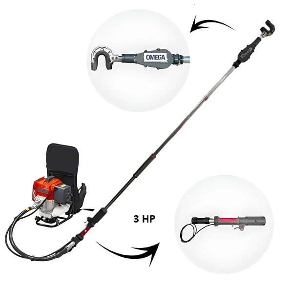 Omega Şanzımanlı 3,1 Hp Motorlu Zeytin Hasat Makinası