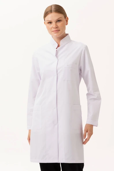 Arbutus Kadın Doktor ve Laboratuvar Önlüğü - Uzun Kollu, Dayanıklı ve Rahat Kesim - Resim 3