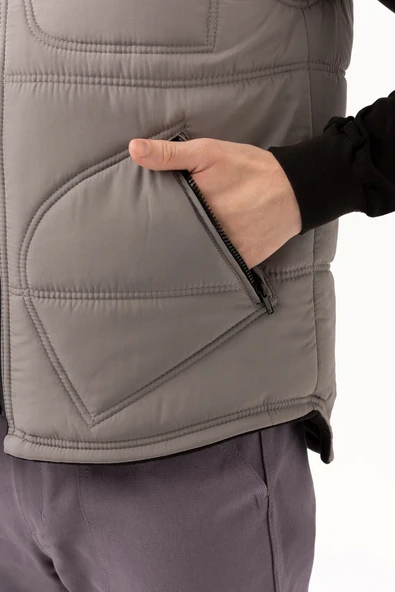 Melesa Kışlık İş ve Outdoor Yelek - Suya Dayanıklı, Sıcak Tutucu, Çok Cepli - 6