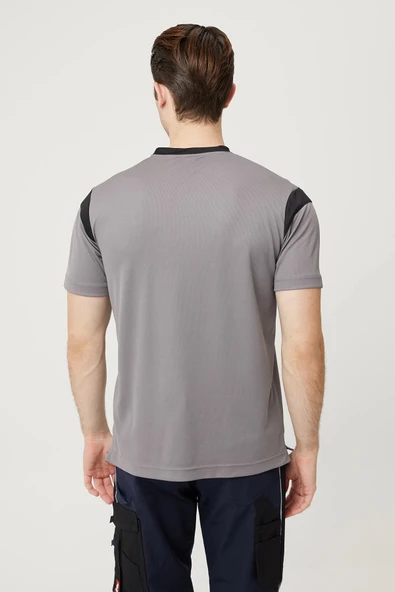 Allium V Yaka Tişört Nefes Alabilir Esnek ve Şık İş ve Günlük Kullanım İçin - Resim 2