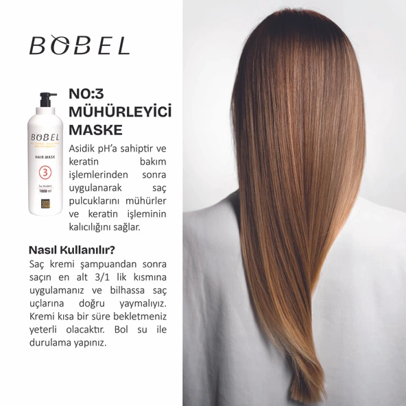 No:3 Asidik Mühürleyici Saç Maskesi 1000 ml - 2