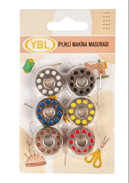 Makine Masurası İplikli Renkli 6'lı