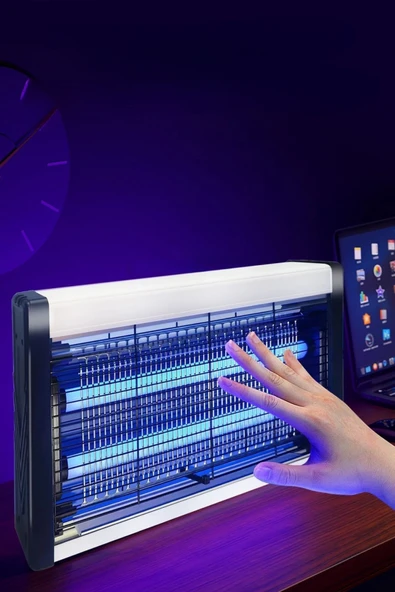 Miracle Omni® Masaüstü veya Duvara Asılabilen 6W Sessiz Sinek Öldürücü UV Mor Işıklı Makina - Resim 8