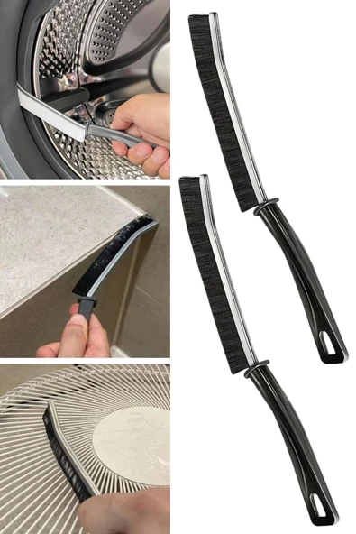 Miracle Omni® 2li Çok Amaçlı Multi Ince Temizlik Fırçası Derz Arası Banyo Mutfak Lavabo Detay Temizleme Fırçası - 6