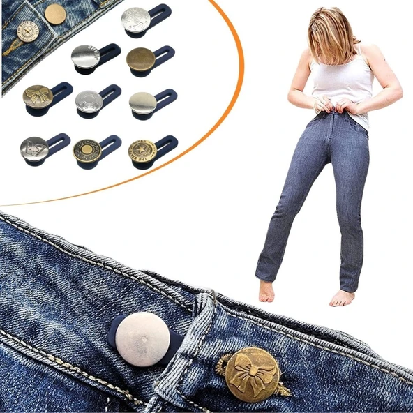 Miracle Omni® 10 Adet Yedek Kot Düğmeleri Beden Genişletici
