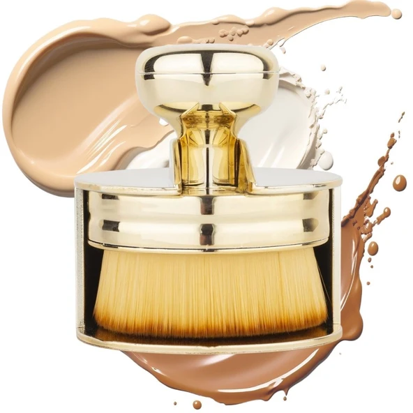 Miracle Omni® Profesyonel Geniş Pratik Tutma Saplı Gold Büyük Fondöten Yayma Fırçası