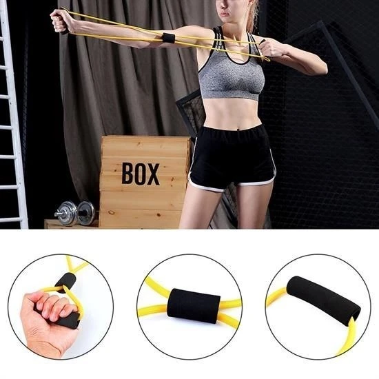 Miracle Omni® 8 Şeklinde Direnç Bandı Yoga Plates Ve Vücut Geliştirme Egzersiz Bandı - 3
