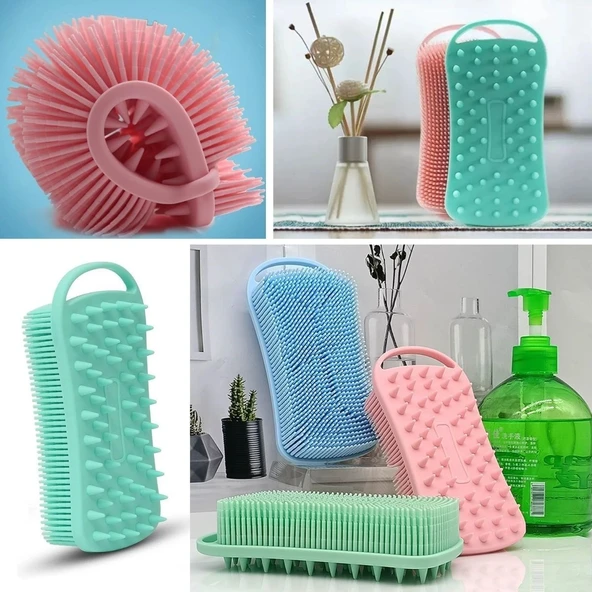 Miracle Omni® Kendiliğinden Askılı Peeling ve Masaj Etkili Silikon Banyo Vücut Fırçası
