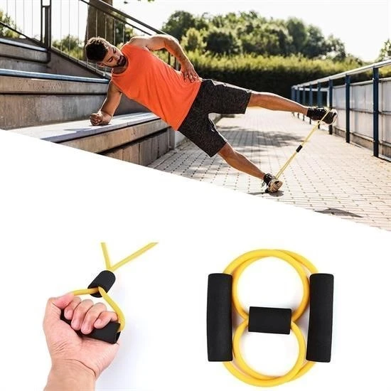 Miracle Omni® 8 Şeklinde Direnç Bandı Yoga Plates Ve Vücut Geliştirme Egzersiz Bandı
