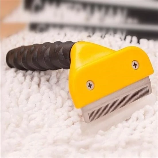 Miracle Omni® Fubminator Kedi Köpek Tüy Toplama Tarağı  Kaşıma Aparatı 4,5 Cm