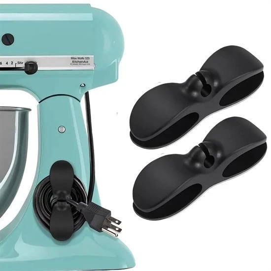 Miracle Omni® 2li Kablo Tutucu Silikon Kordon Sarıcı Kablo Yönetici Klips