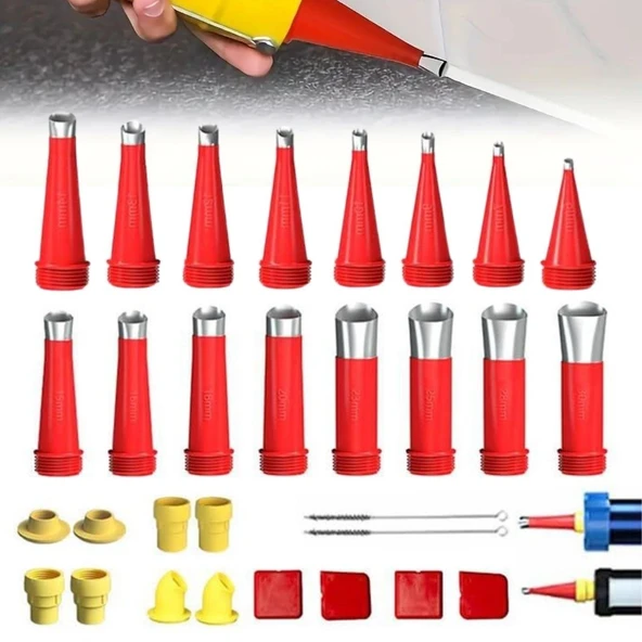 Miracle Omni®30 Parça Silikon Kalafat Mastik Alet Seti Mastik Ucu