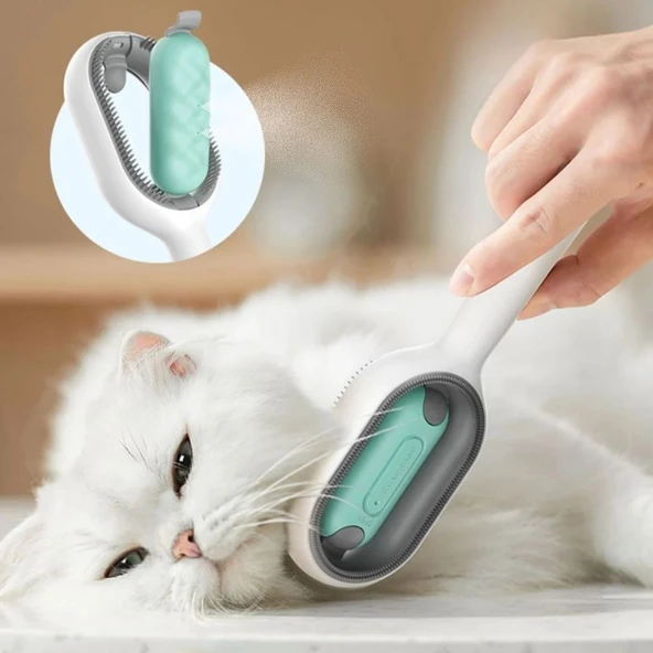 Miracle Omni® Su Hazneli Kedi ve Köpek Tüyü Toplamama Fırçası Su Hazneli Pet Tarağı