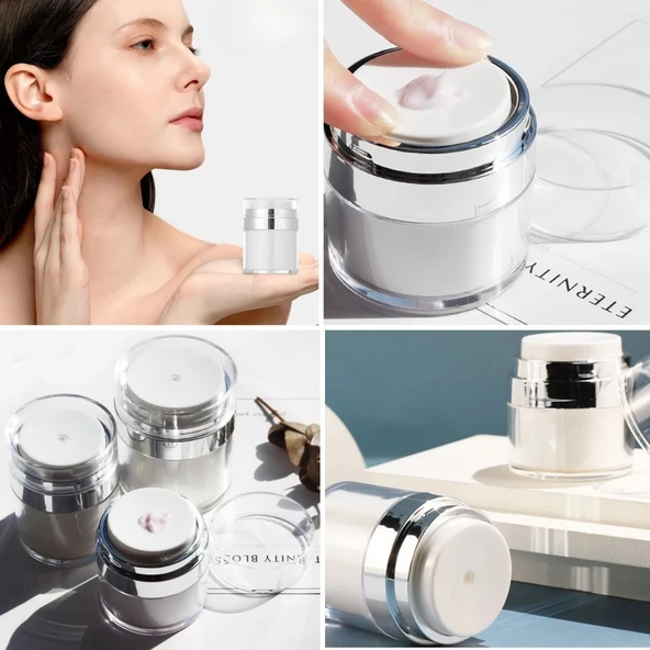 Miracle Omni® Hava Pompalı Doldurulabilir Vakumlu Krem,Fondoten Sıvı Kozmetik Ürün Şişesi