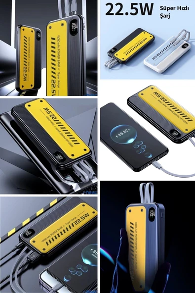 Miracle Omni® 10000 mAh Hızlı Şarj Özellikli Aynı Anda 4 Cihazı Şarj Edebilen Powerbank - 6
