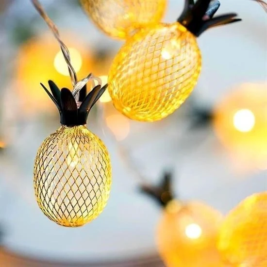 Miracle Omni® Dekoratif Pilli Pineapple Ananas Pilli Şerit Led Işık (1 Metre)