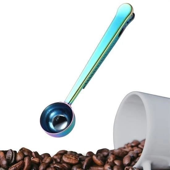 Miracle Omni® Mandallı Kahve Ölçü Kaşığı Renkli Çok Fonksiyonlu Paslanmaz Çelik Kaşık