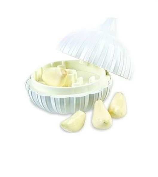 Miracle Omni® Sarımsak Şeklinde Pratik Sarımsak Ezici Rendeleyici El Rondosu