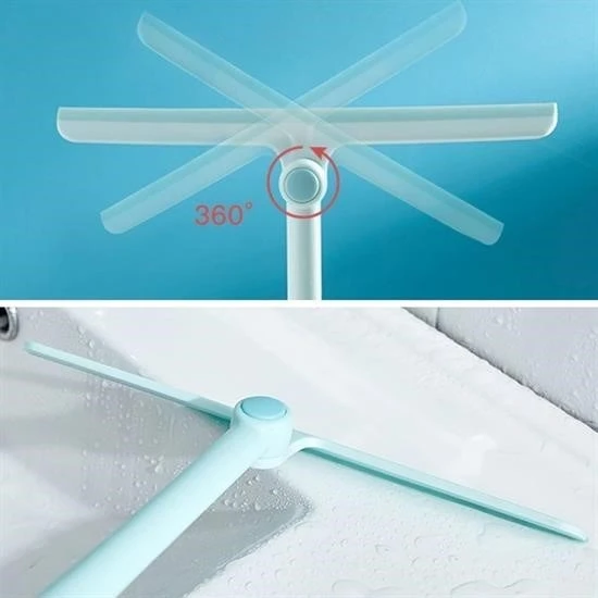 Miracle Omni® 360 Derece Döner Başlıklı Cam Sil Çok Amaçlı Pratik Cam Ayna Fayans Silme Aparatı - 3