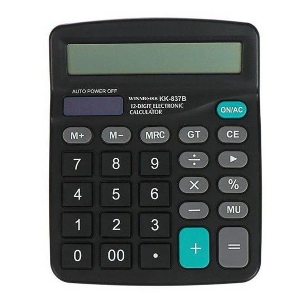Miracle Omni® Standart Fonksiyonlu 12 Haneli Geniş LCD Ekran,Pill Masaüstü Hesap Makinesi