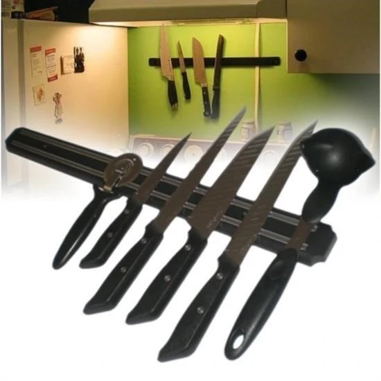 Miracle Omni® Mıknatıslı Paslanmaz Duvar Bıçak Askısı Standı 55 Cm Aparat