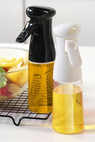 Miracle Omni®  Çok Amaçlı Cam Şişe Püskürtmeli Dağıtıcı Yağdanlık Limonluk Sirke Sosluk Spreyi Siyah - 8