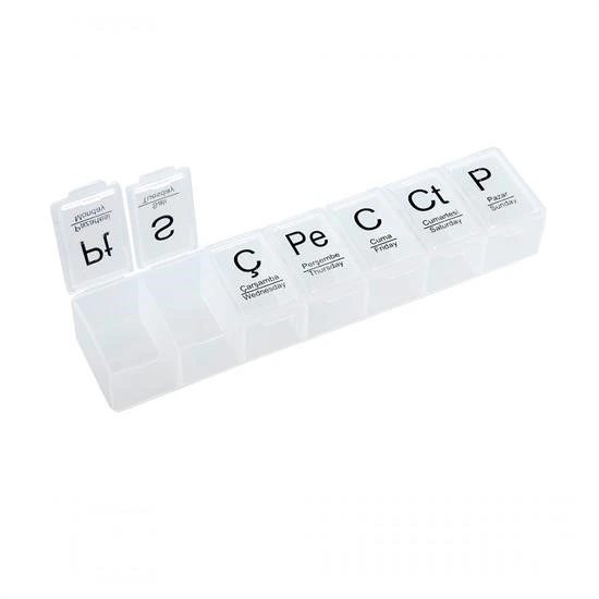 Miracle Omni® Haftalık Günlük İlaç Saklama Kutusu 7 Günlük İlaç  Saklama Kabı - 2