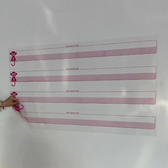MO® Kılavuz Çizgili Akıllı Kağıt Yazı Tahtası Duvarda İz Bırakmaz Statik Yeni Müfredata Uygun 100x56cm - 2