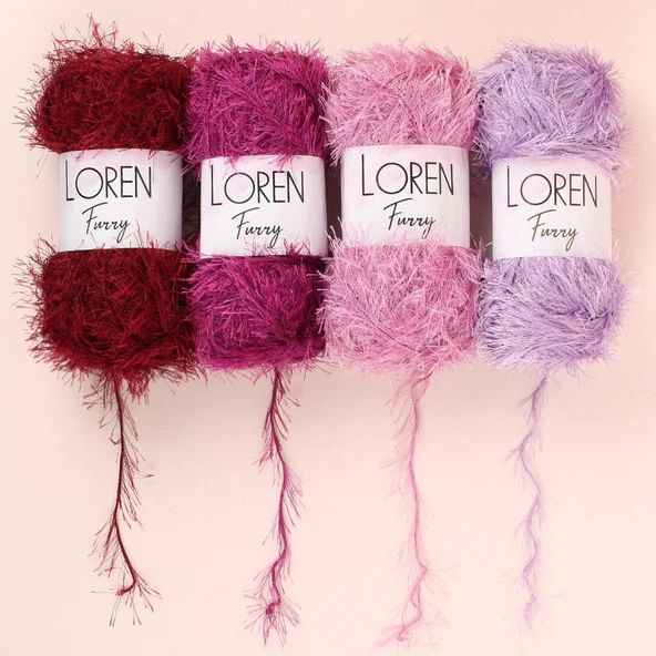 Loren Furry Kahverengi El Örgü İpi - RF093 - 34064 - 4