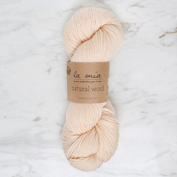 La Mia Natural Wool Krem El Örgü İpi - L289 - 34394