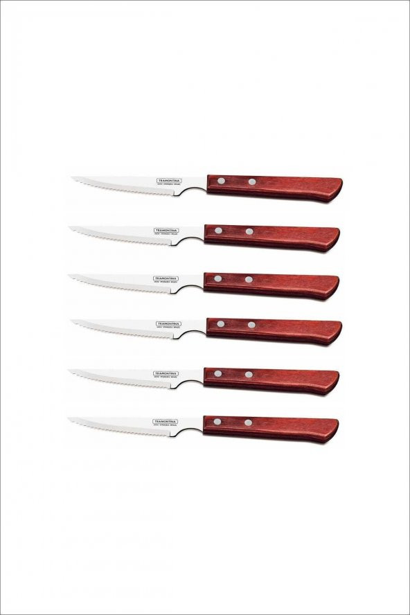 6 Adet Polywood Sap Steak Et Bıçağı