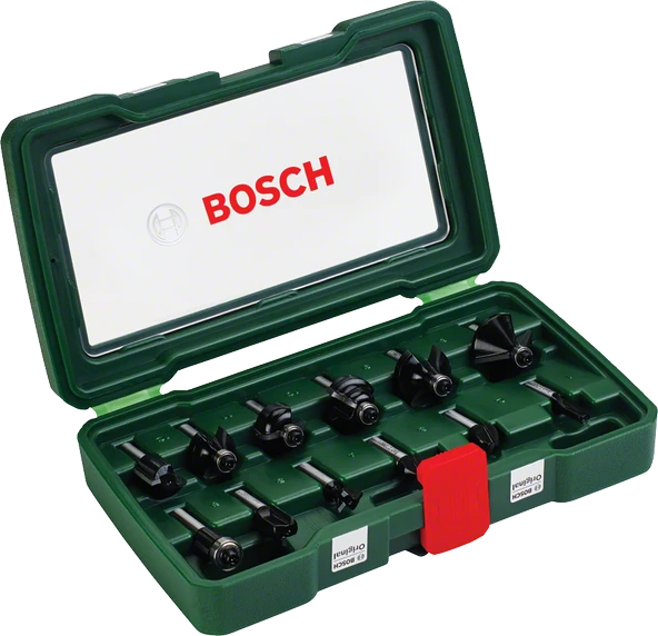 Bosch - 12 Parça Freze Seti 8 mm Şaftlı