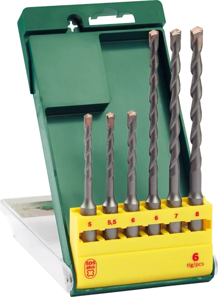 Bosch - SDS-Plus Kırıcı Delici Matkap Ucu Seti 6 Parça (5/5,5/6x110mm 6/7/8x160mm)