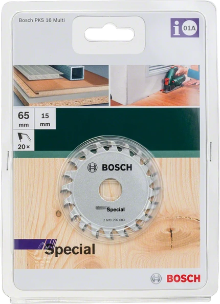 Bosch - PKS16 Çoklu Malzeme için Daire Testere Bıçağı  65x15 mm-20 Diş - 2