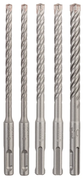 Bosch - SDS plus-5X Serisi Kırıcı Delici Matkap Ucu 5 Parça Set (6,6,8,8,10 x 160 mm)