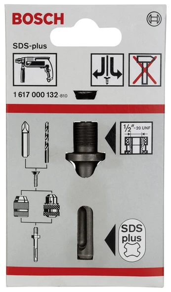 Bosch - Mandren Adaptörü SDS-Plus - 1/2''-20 UNF - 2