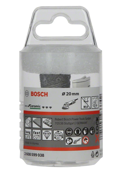 Bosch - X-LOCK - Best Serisi, Taşlama İçin Seramik Elmas Parmak Freze Ucu - 2