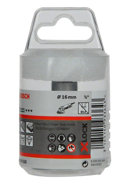 Bosch - X-LOCK - Best Serisi, Taşlama İçin Seramik Kuru Elmas Delici 16*30 mm - 2