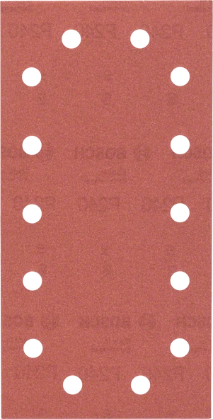 Bosch - Titreşimli Zımpara Kağıdı 10'lu, 115 x 230 mm 240 Kum 14 Delik