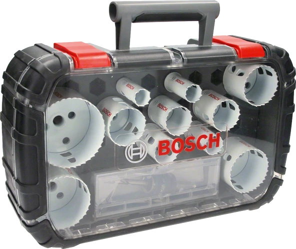 Bosch - Yeni Progressor Serisi Delik Açma Testeresi (Panç) Seti 14 Parça Ø 20-22-25-32-35-40-44-51-60-64-76 mm