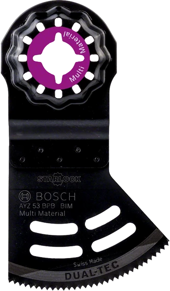 Bosch - Starlock - AYZ 53 BPB - BIM Çoklu Malzeme İçin Daldırmalı ve Yana Kesim Testere Bıçağı 10'lu