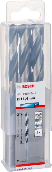 Bosch - HSS-PointeQ Metal Matkap Ucu 11,4 mm 5'li - 2
