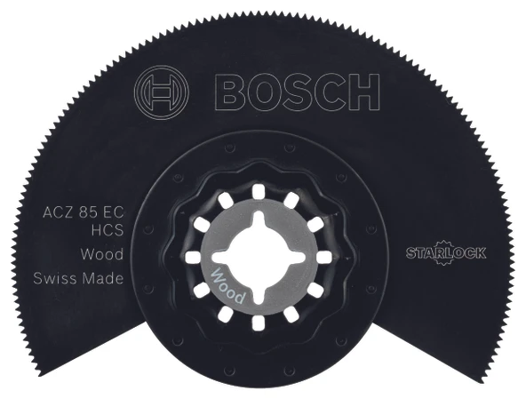 Bosch - Starlock - ACZ 85 EC - HCS Ahşap İçin Segman Testere Bıçağı, Bombeli 10'lu