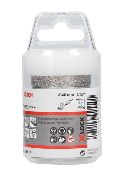 Bosch - X-LOCK - Best Serisi, Taşlama İçin Seramik Kuru Elmas Delici 40*35 mm - 2