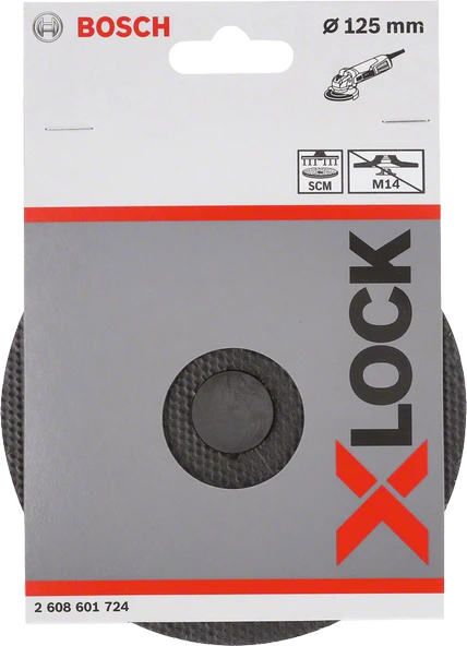 Bosch - X-LOCK - SCM Merkez Delikli Taban 125 mm - 2