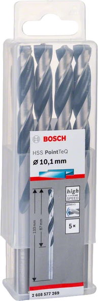 Bosch - HSS-PointeQ Metal Matkap Ucu 10,1 mm 5'li - 2