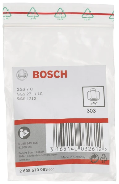 Bosch - GGS 7C-27 L/C Sıkma Somunlu Penset 1/8'' - 2