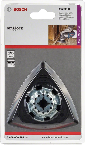 Bosch - Starlock - AVZ 93 G Mikro Pıtrak Tutturmalı Delta Zımpara Tabanı - 2