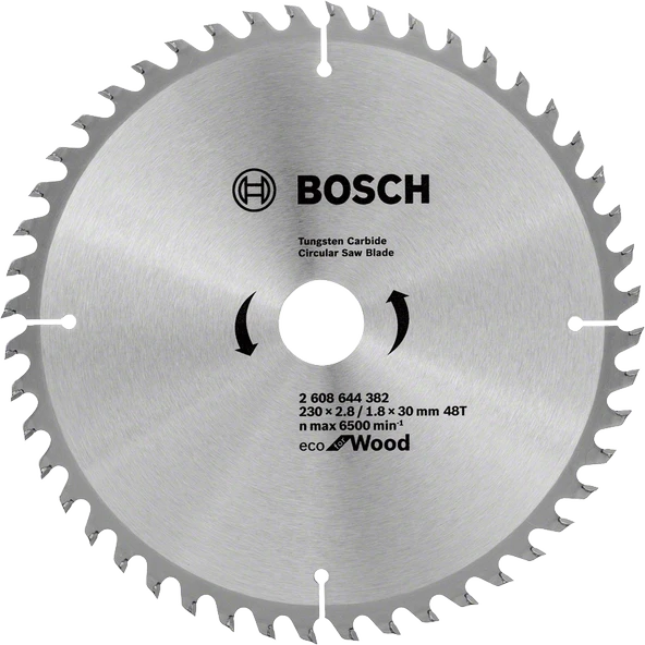 Bosch - Optiline Eco Serisi Ahşap için Daire Testere Bıçağı 230*30 48 Diş